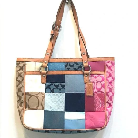 Coach | Bags | Coach Signature Multi Color Patchwork